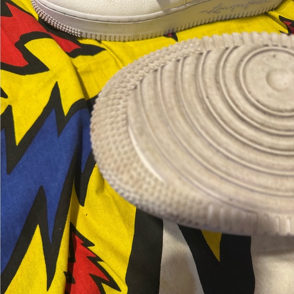 Nike Air Force 1 Low White Love you Forever Sneakers - Picture 6 of 8